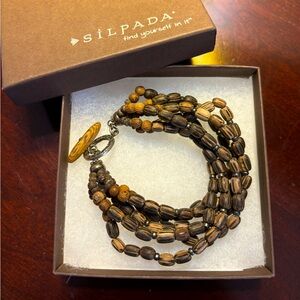 Silpada Wooden Bead Bracelet
